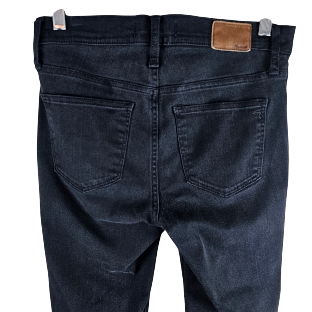 Madewell 9" High Rise Black Skinny Jeans Lunar In 27 - Picture 8 of 11